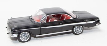 Sun Star Black 1961 With Red Interior Chevy Impala 1/18 Scale