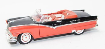 ERTL Red And Black With Red Interior 1955 Ford Sunnier 1/18 Scale