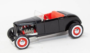 ERTL American Muscle Black With Red Interior 1932 Ford Street Rod 1/18 Scale