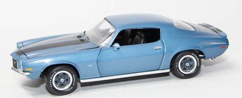 ERTL Blue And Black Stripe 1970 Chevy Camaro 1/18 Scale