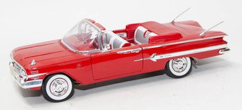 Welly Red 1960 Chevy Impala 1/18 Scale With Box