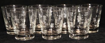 Libby Glass Gasoline Purchase Promotional Etched Windsor Pattern Old Fashioned Glasses (7)