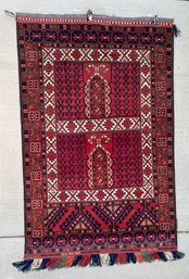 Hatchli Turkoman Tribal Khal Mohammadi  Hand Knotted Rug 65x40