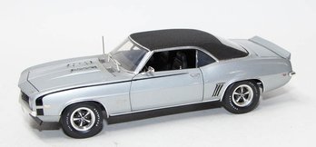 Die Cast Promotions Grey With Black Top 1969 Chevy Camaro SS 1/18 Scale With Box