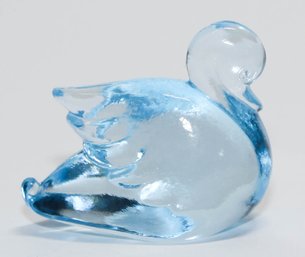 Heisey Glass Azure Blue Swan