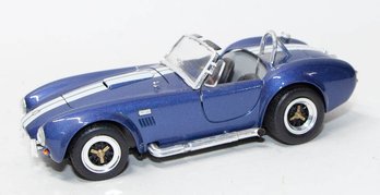 Road Legends Metallic Blue With White Stripes Shelby Cobra 427 1/18 Scale