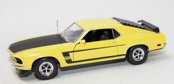 Welly Yellow 1969 Ford Mustang Boss 302 1/18 Scale