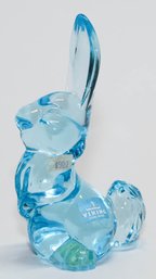 Viking Glass Azure Blue Bunny Rabbit