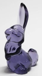 Viking Glass Purple Bunny Rabbit