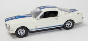 1998 Lane Automotive 1965 White With Blue Stripes Shelby Mustang G.T. 350 1/18 Scale