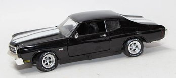 ERTL Black With White Stripes 1970 Chevy Chevelle 1/18 Scale