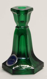 3.5' Imperial Glass Emerald Green Taper Candle Holder