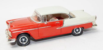 ERTL Orange And Tan 1955 Chevy Bel Air 1/18 Scale