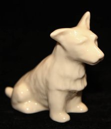 3.5' Beleek Irish Porcelain Scotty Dog