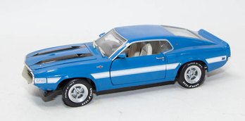 ERTL Blue With White Stripe 1970 Shelby GT 500 1/18 Scale