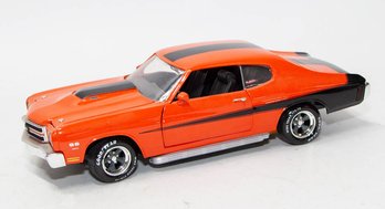 ERTL Orange With Black Stripe Chevy Chevelle SS Motion 1/18 Scale