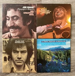 John Denver, Neil Diamond And Jim Croce Records