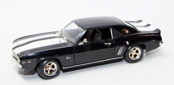 ERTL Black With White Stripes 1968 Chevy Camaro 302 1/18 Scale