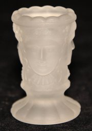 2.5' Three Faces Frosted Toothpick Holder