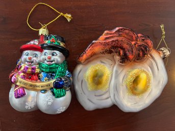 Eggs And Bacon And First Christmas Together Ornaments