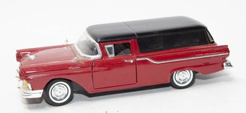 Red With Black Top 1957 Ford Ranchero Courier Sedan Delivery 1/18 Scale