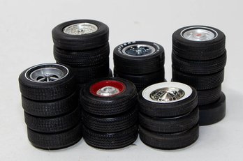 Lot Of 1/18th Scale Car Tires