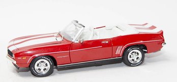 ERTL Red With White Stripes 1969 Chevy Camaro Rally Sport 1/18 Scale