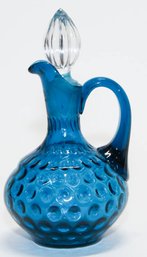 Fenton Jamestown Blue Cruet