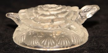 Fenton Satin Turtle Paperweight