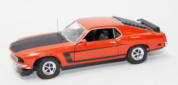 Welly Orange 1969 Ford Mustang Boss 302 1/18 Scale