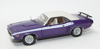 Die Cast Promotions Purple 1970 Dodge Challenger 340 RT ' Six Pack' 1/18 Scale