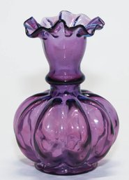 4' Fenton Mulberry Melon Vase