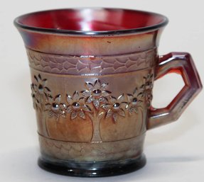 3.5' Fenton Red Carnival Shaving Mug