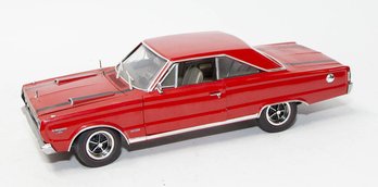 Die Cast Connections Red 1967 Plymouth GTX HWY 61 1/18 Scale With Box