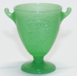 5' Fenton Jade Green Dancing Ladies Urn