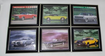 Framed Calendar Pages Of Muscle Cars (6)