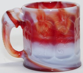 3' Imperial Glass Red Slag Mug