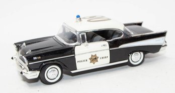 Road Legends Police Chief 1957 Chevy Belair 08 1/18 Scale With Box