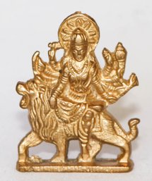 3' Brass Statue Of Divine Goddess Devi Durga Maa Navratri Navratra