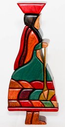 8' Woodflair Handmade Peruvian Wooden Art