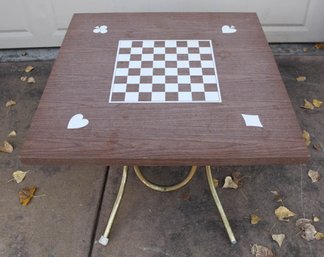 1970s Laminate Top Game Table