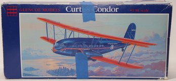 1989 Glencoe Curtiss Condor Model Kit 1:81 *AS IS*
