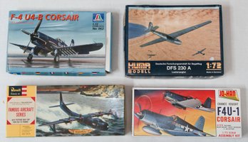 DFS 230 A, F-4 U4-B Corsair, Revell Convair Tradewind And Jo-Han F4U-1 Corsair Model Kits 1:72 *AS IS*