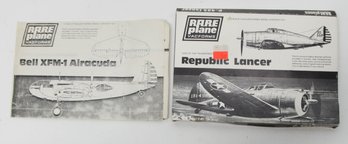Rare Planebell XFM-1 Airacuda And Republic Lancer Model Kits 1:72 *AS IS*