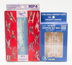 Hasegawa MP4 C-47 Skytrain Mini Planes And Trumpeter US Navy Aviation Set WWII 1/700 Model Kits *AS IS*