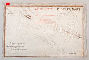 1983 Terry G. Smith  Copyright Drawings F-106 Delta Dart By Detail & Scale Five View Drawings Sealed
