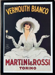 Art Deco Style Vermouth Bianco Martini And Rossi Torino Poster