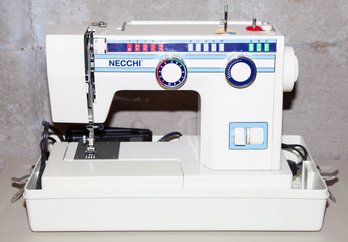 1990s Necchi Model 3537 Sewing Machine And Foot Pedal