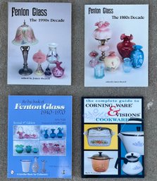 Corning Ware & Visions Cookware And Fenton Softcover Books