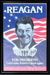 Ronald Reagan For President Vintage Poster